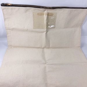 Vintage Canvas Zipper Bank Coin Bag